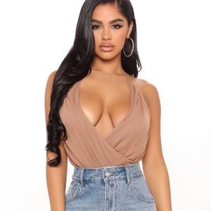 Working for it halter bodysuit